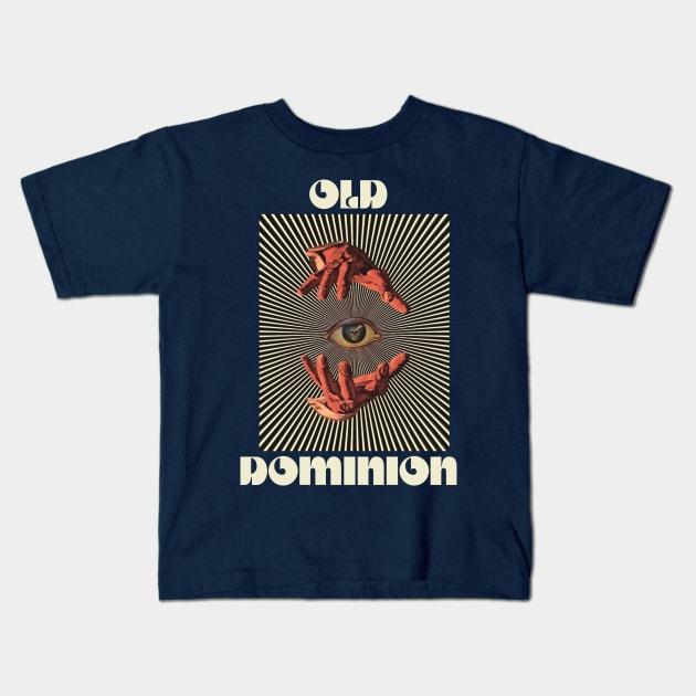 Hand Eyes Old Dominion Kids T-Shirt by Kiho Jise